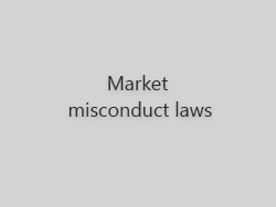 Market misconduct laws