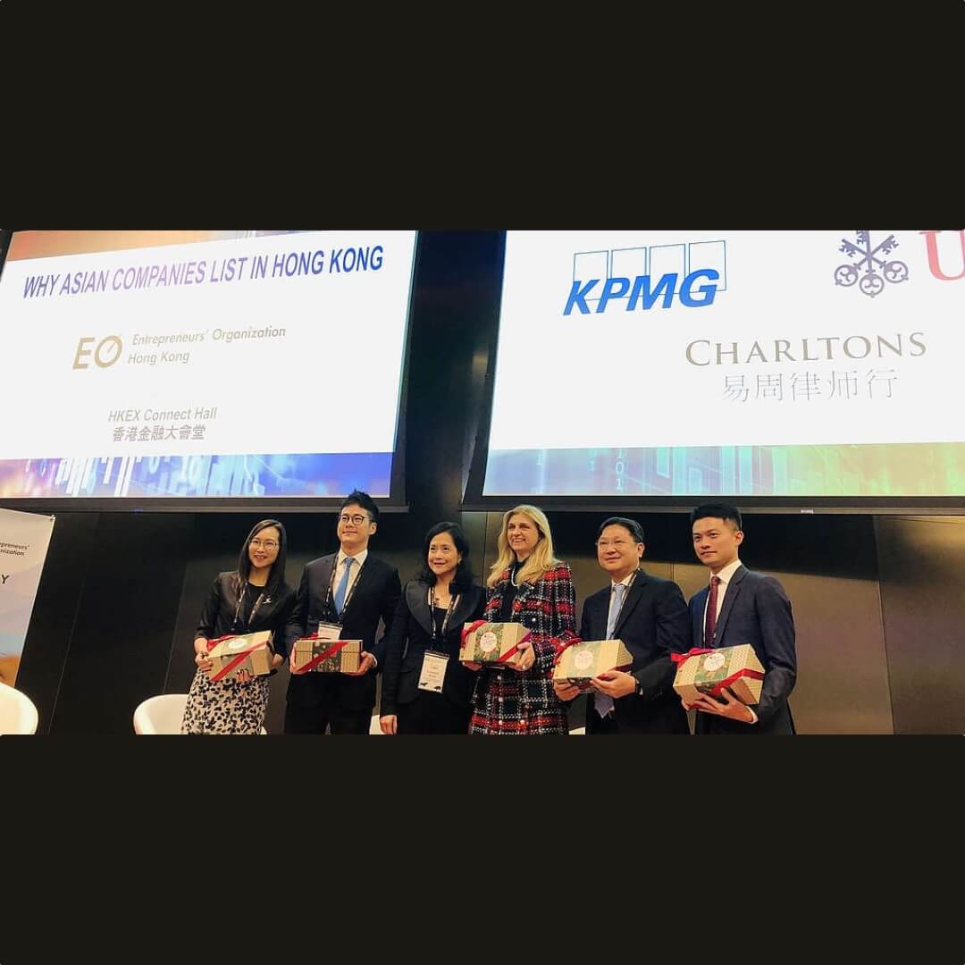 Julia Charlton panelist at EO’s panel on Listing on The Stock Exchange of Hong Kong