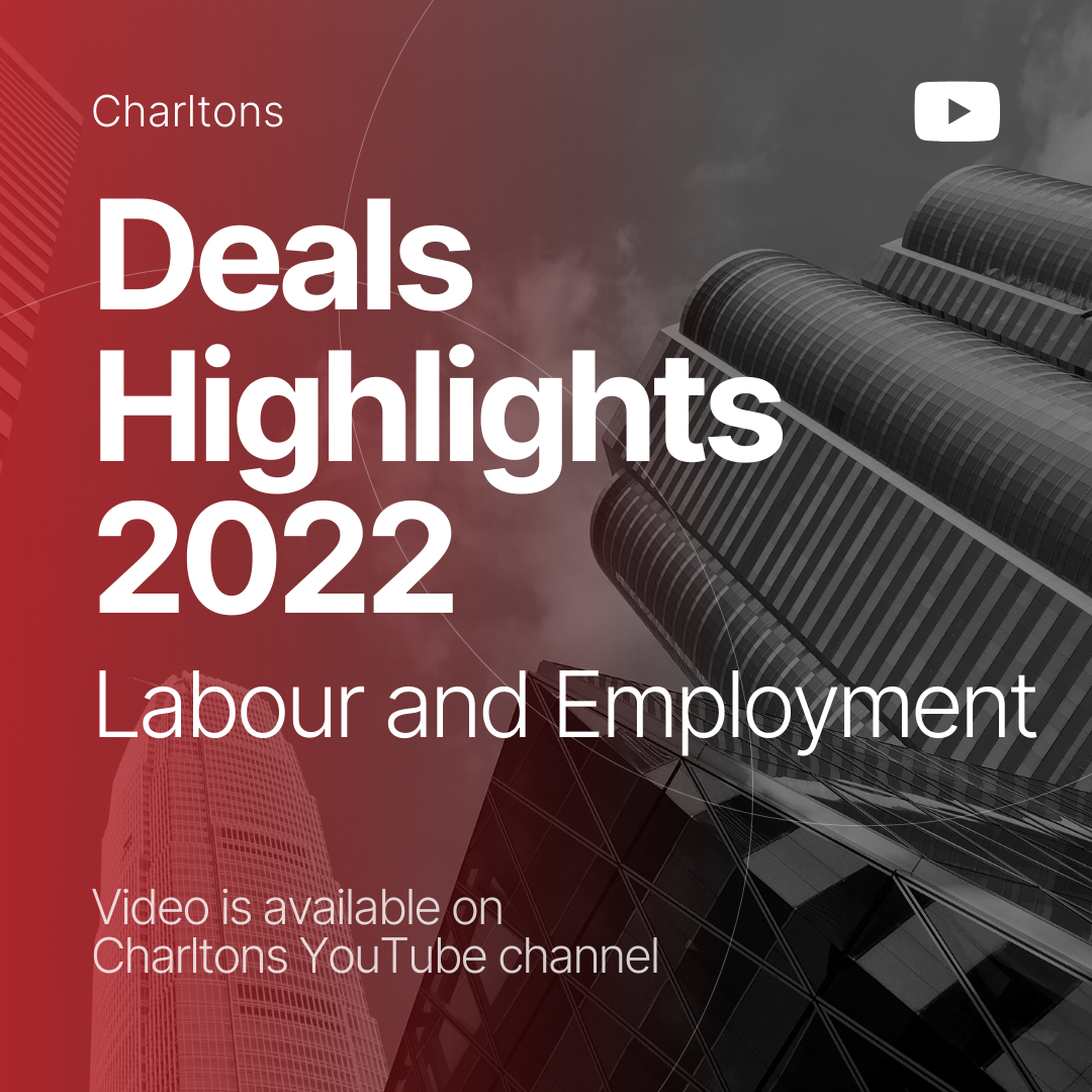 Charltons Labour and Employment Deals 2022