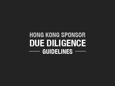 Hong Kong Sponsor Due Diligence Guidelines