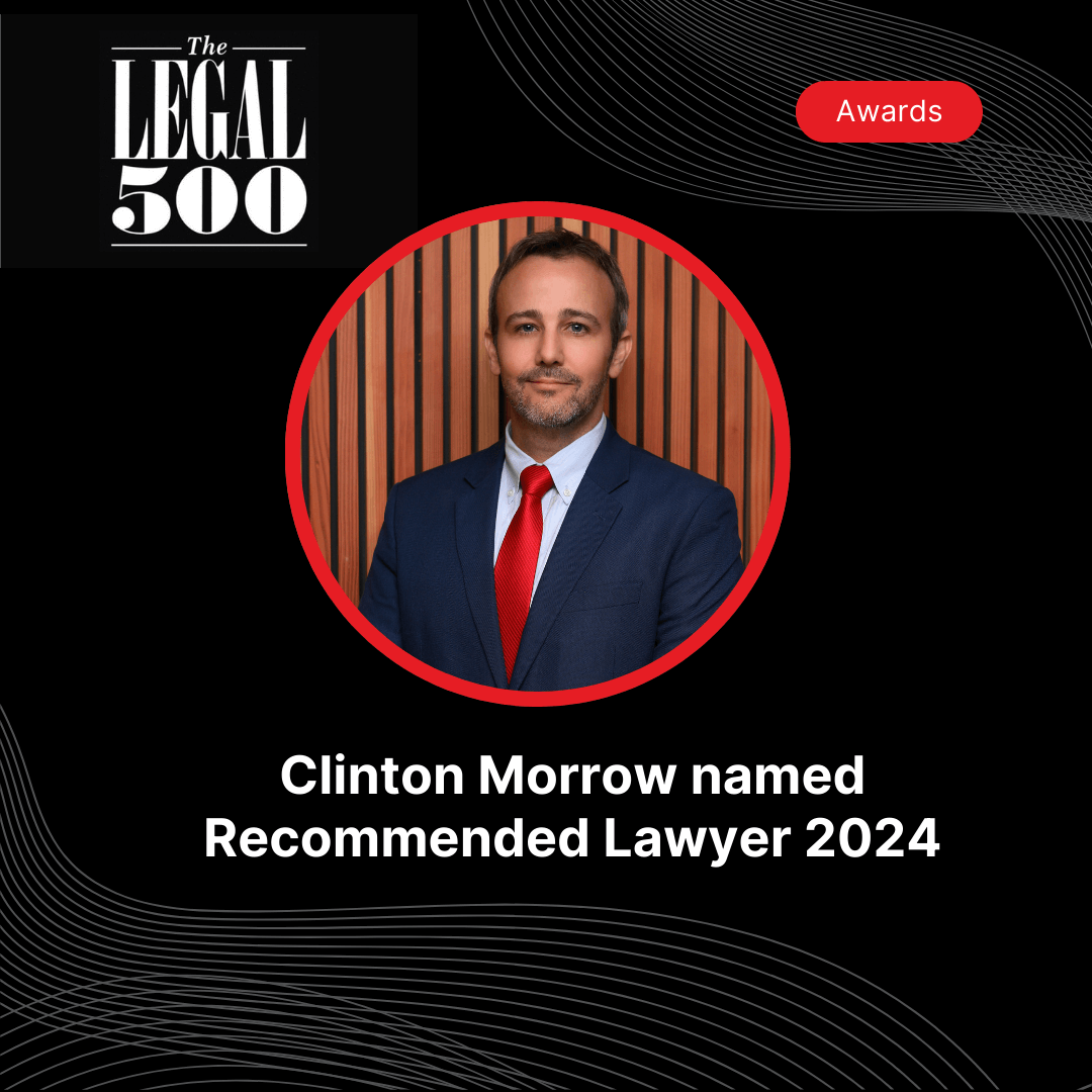 Clinton Morrow named Recommended lawyer by Legal 500