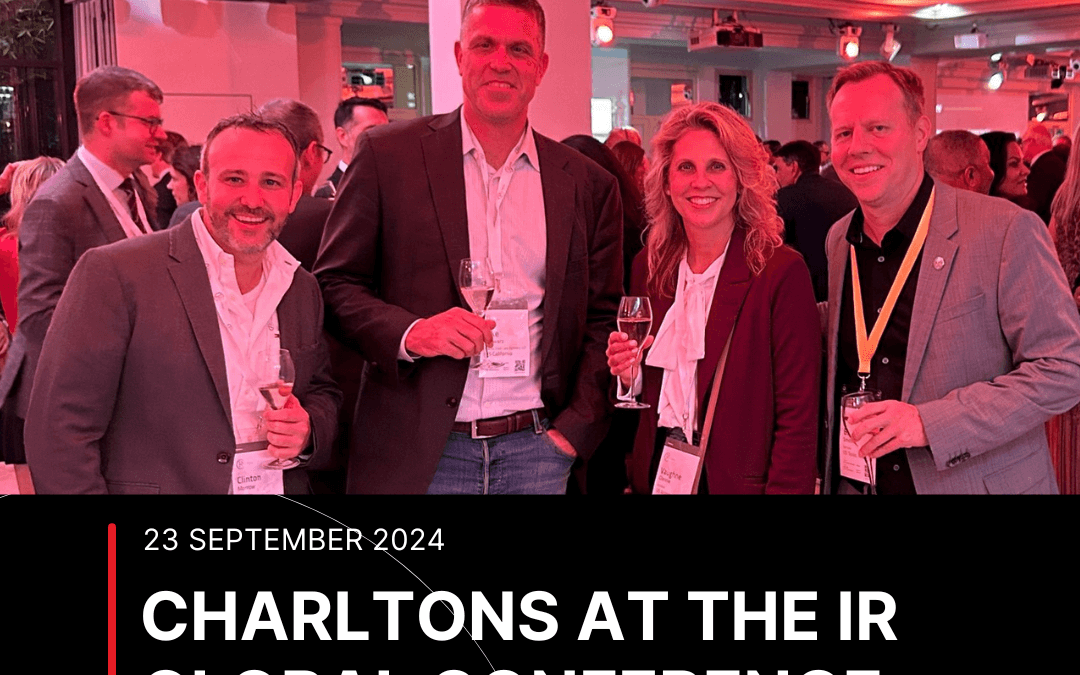 Charltons at the IR Global Conference in Paris