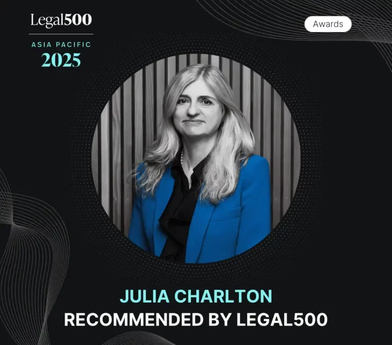 Julia Charlton recommended by Legal 500